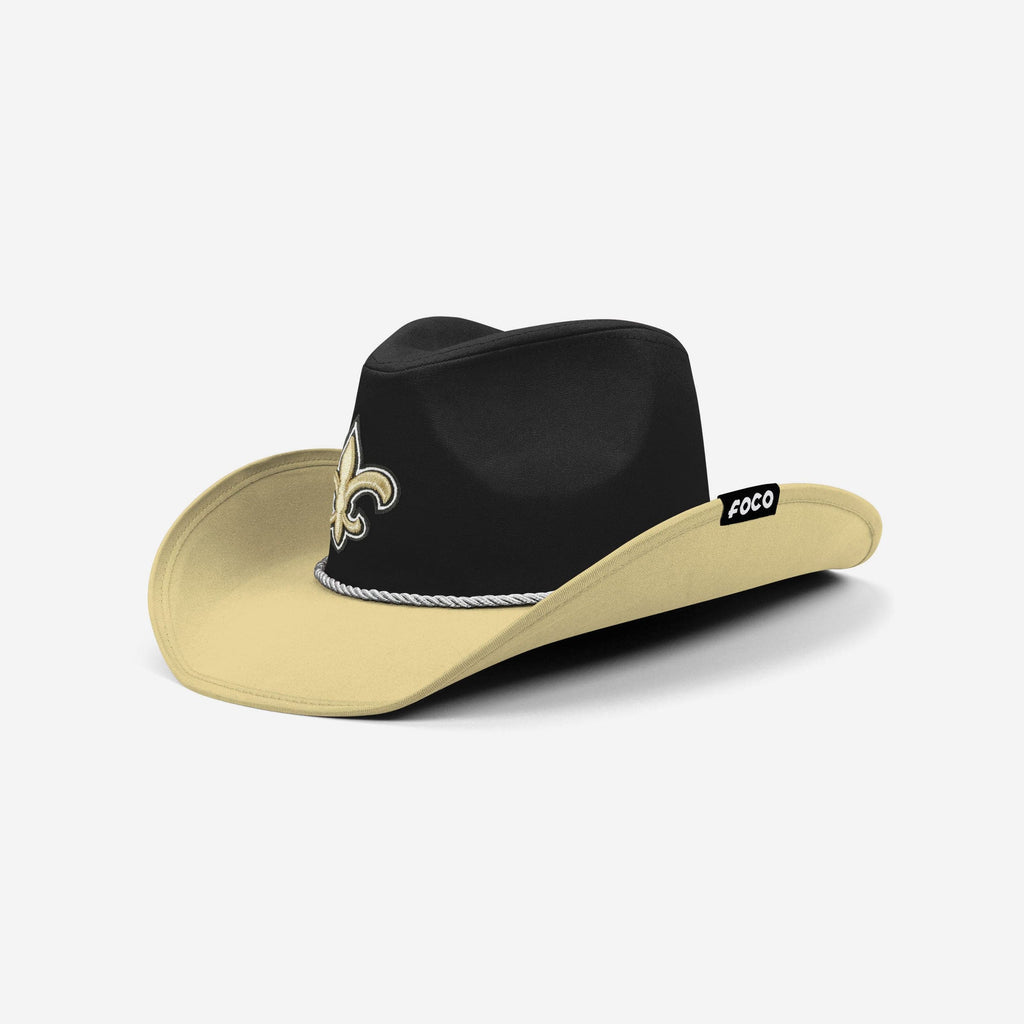 New Orleans Saints Two Tone Cowboy Hat FOCO - FOCO.com