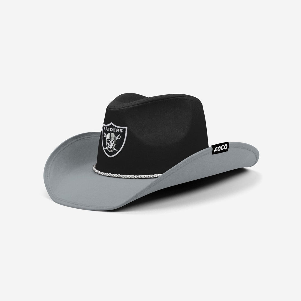 Las Vegas Raiders Two Tone Cowboy Hat FOCO - FOCO.com