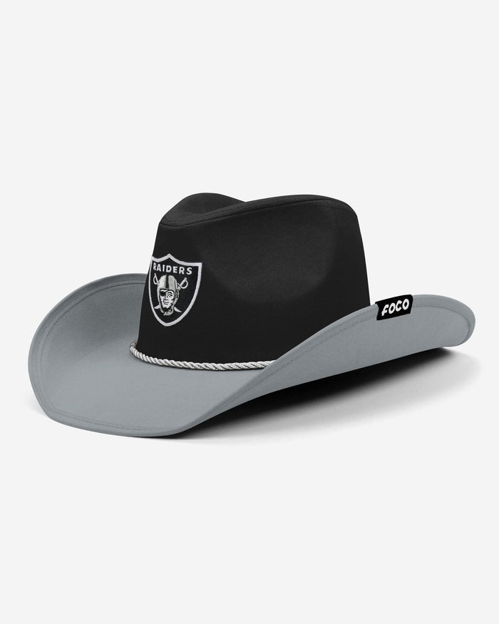 Las Vegas Raiders Two Tone Cowboy Hat FOCO - FOCO.com