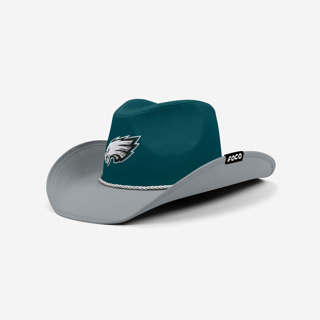 Philadelphia Eagles Two Tone Cowboy Hat FOCO - FOCO.com