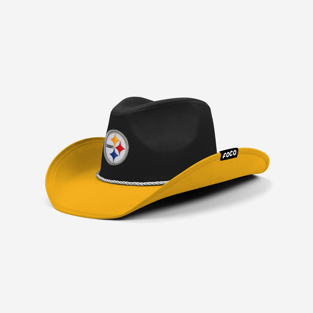 Pittsburgh Steelers Two Tone Cowboy Hat FOCO - FOCO.com
