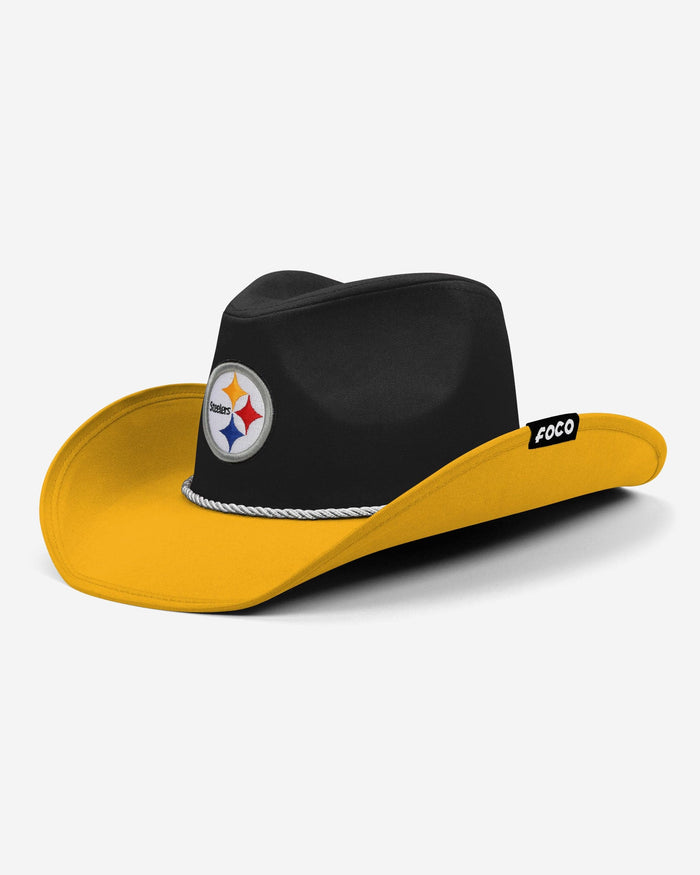 Pittsburgh Steelers Two Tone Cowboy Hat FOCO - FOCO.com
