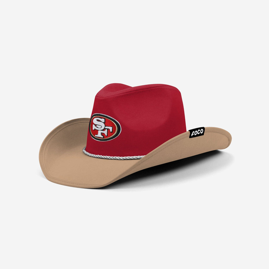 San Francisco 49ers Two Tone Cowboy Hat FOCO - FOCO.com