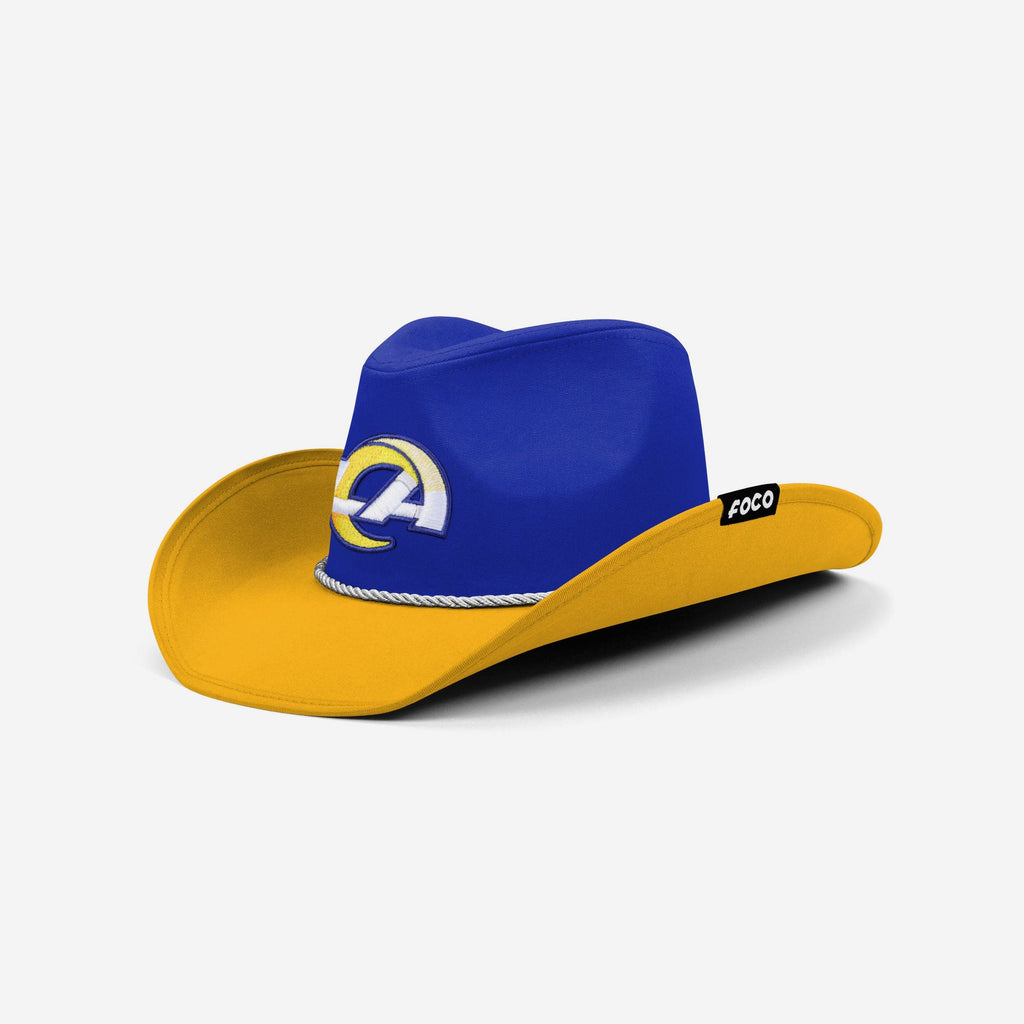 Los Angeles Rams Two Tone Cowboy Hat FOCO - FOCO.com