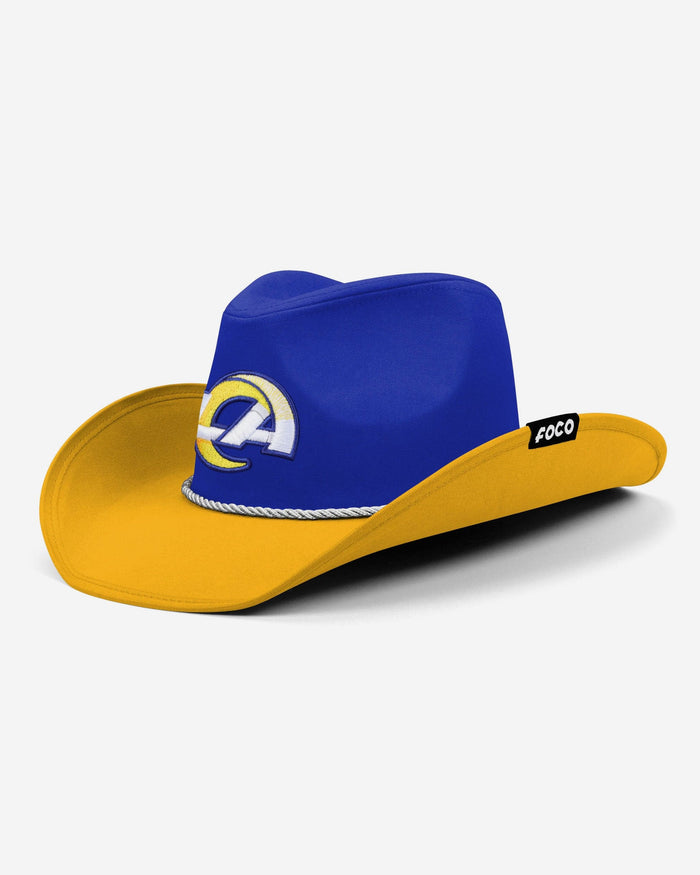 Los Angeles Rams Two Tone Cowboy Hat FOCO - FOCO.com