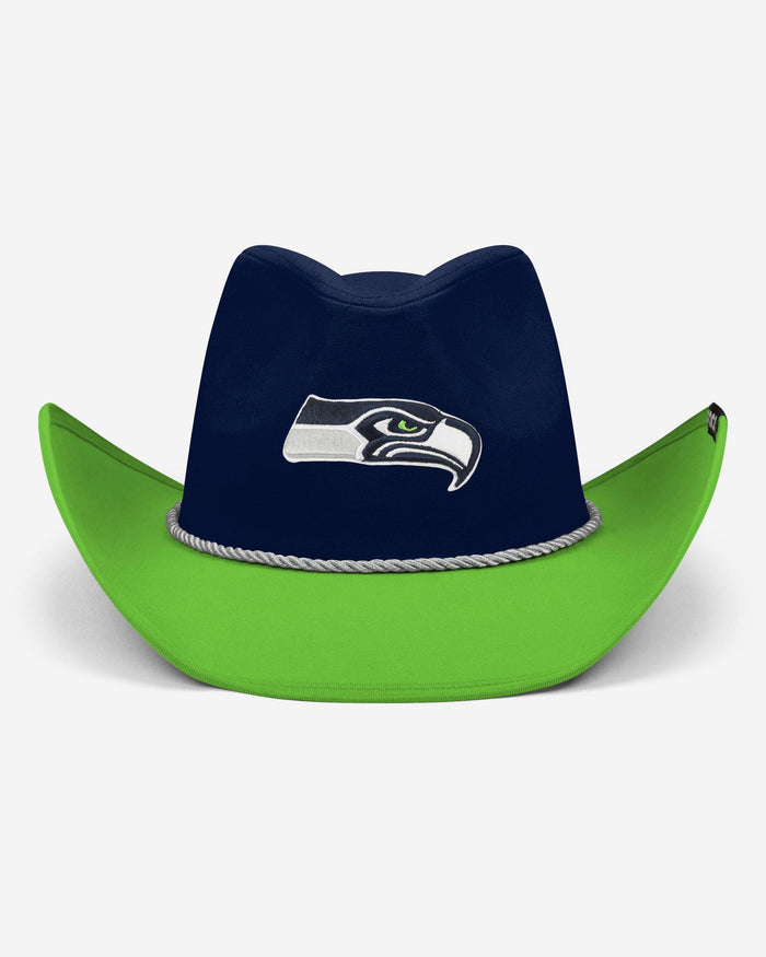 Seattle Seahawks Two Tone Cowboy Hat FOCO - FOCO.com