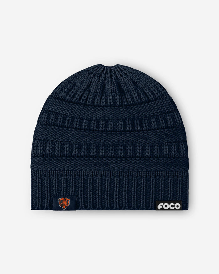 Chicago Bears Womens Solid Ponytail Beanie FOCO - FOCO.com