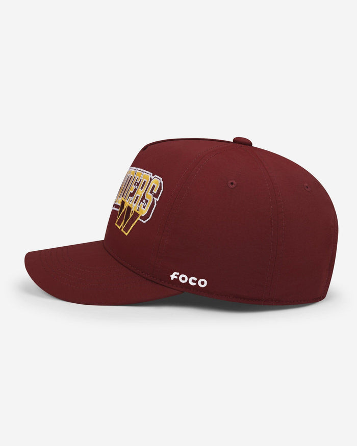 Washington Commanders Wavy Wordmark Poly Marquee RF Cap FOCO - FOCO.com