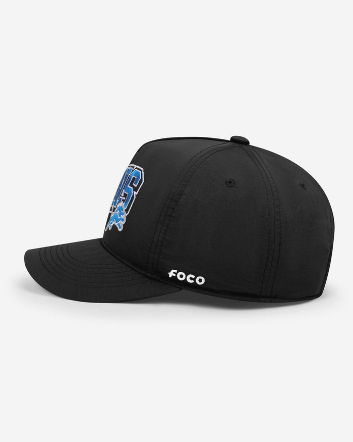 Detroit Lions Wavy Wordmark Poly Marquee RF Cap FOCO - FOCO.com