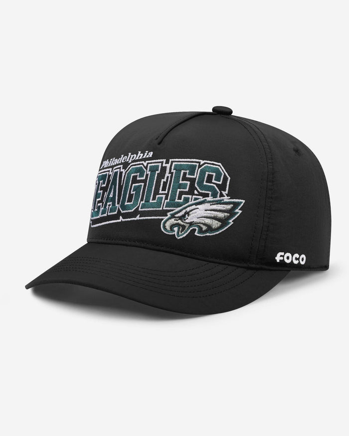 Philadelphia Eagles Wavy Wordmark Poly Marquee RF Cap FOCO - FOCO.com