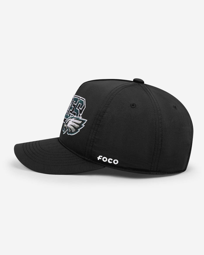 Philadelphia Eagles Wavy Wordmark Poly Marquee RF Cap FOCO - FOCO.com