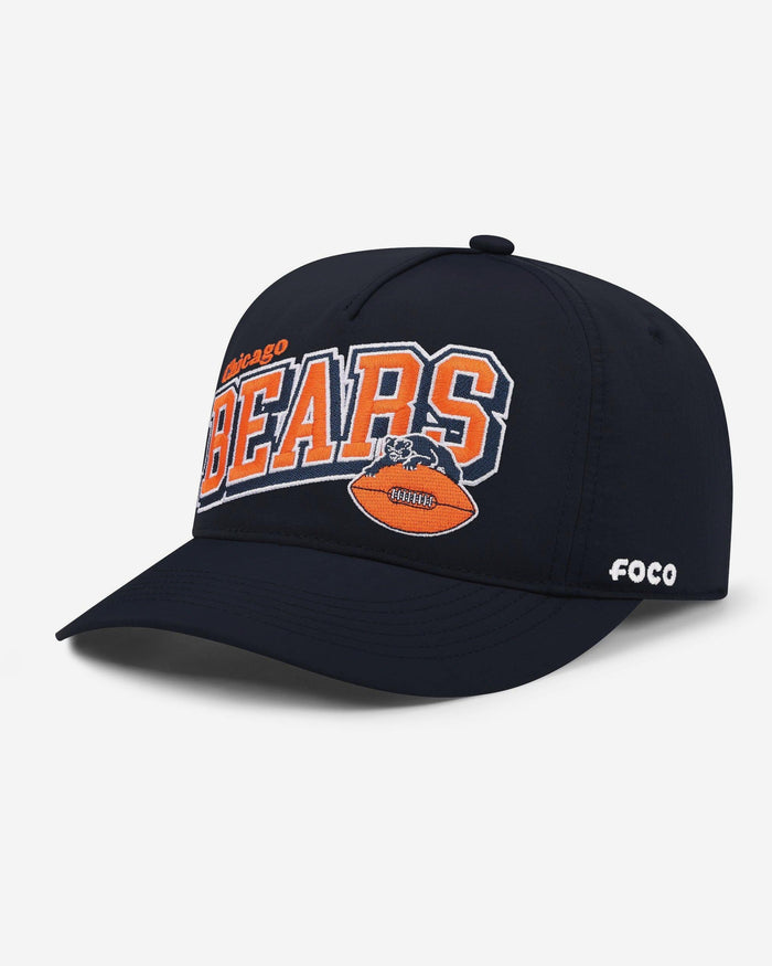 Chicago Bears Retro Wavy Wordmark Poly Marquee RF Cap FOCO - FOCO.com