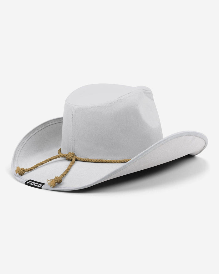 Vegas Golden Knights White Rhinestone Logo Cowboy Hat FOCO - FOCO.com