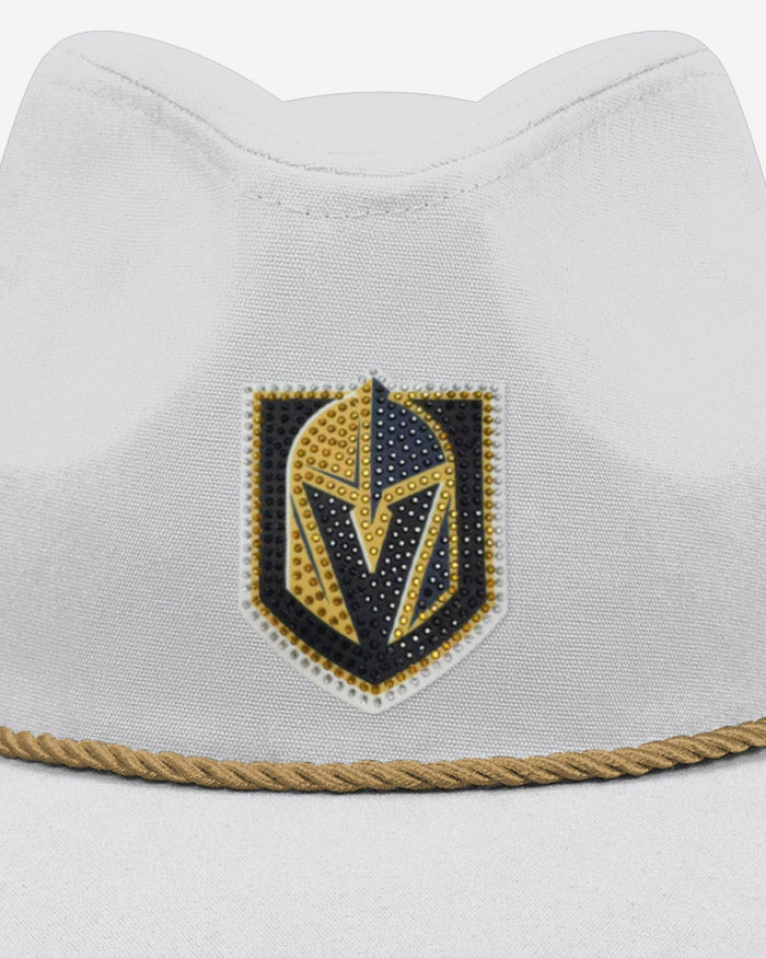 Vegas Golden Knights White Rhinestone Logo Cowboy Hat FOCO - FOCO.com