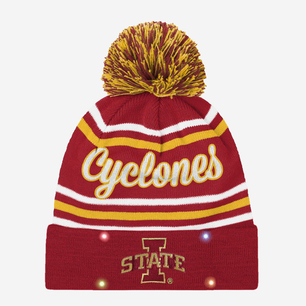 Iowa State Cyclones Womens Wordmark Script Light Up Beanie FOCO