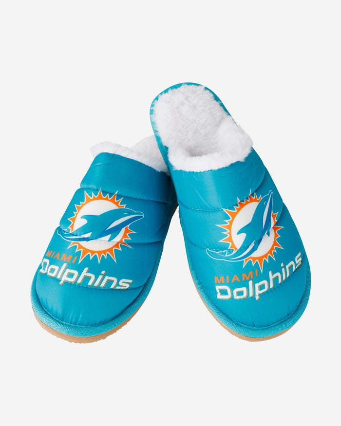 Miami Dolphins Big Logo Mule Slipper FOCO - FOCO.com