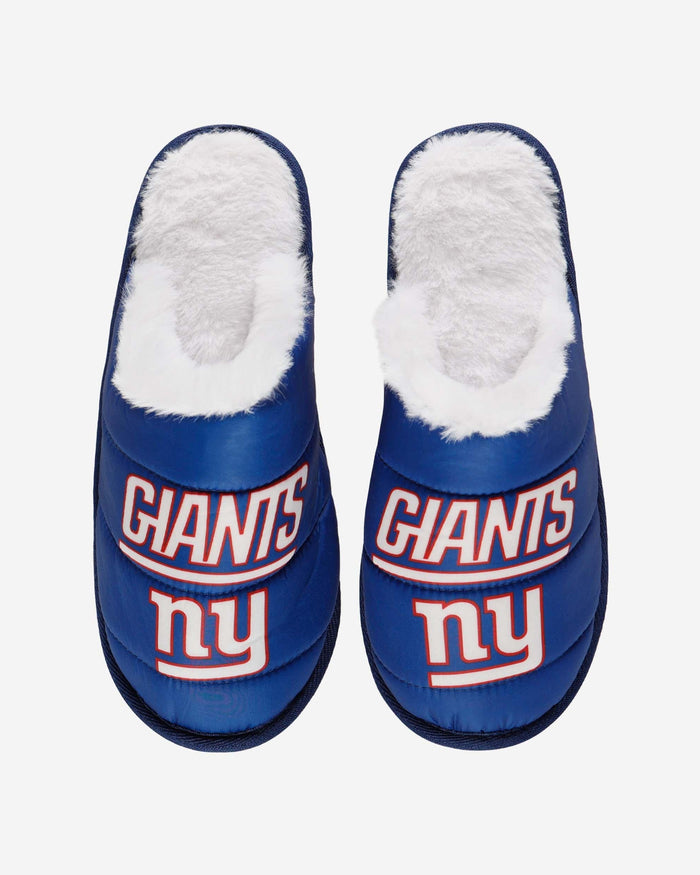 New York Giants Big Logo Mule Slipper FOCO - FOCO.com