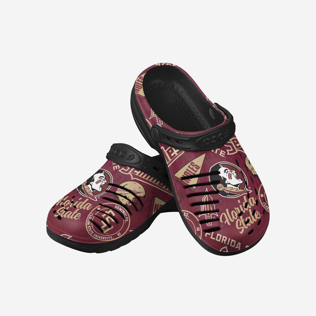 Florida State Seminoles Historic Print Clog With Strap FOCO