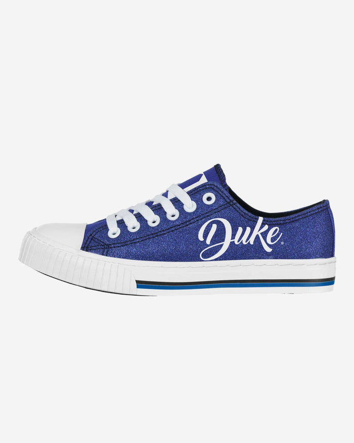 Duke Blue Devils Womens Color Glitter Low Top Canvas Shoes FOCO 7 - FOCO.com