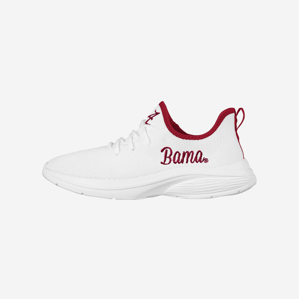 Alabama Crimson Tide Womens Midsole White Sneaker FOCO 6 - FOCO.com