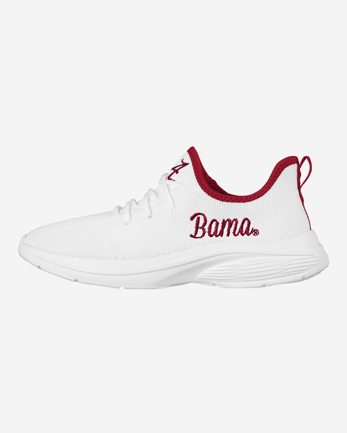 Alabama Crimson Tide Womens Midsole White Sneaker FOCO 6 - FOCO.com