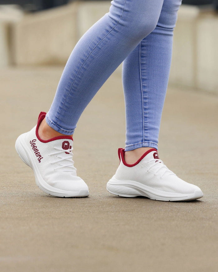 Oklahoma Sooners Womens Midsole White Sneaker FOCO - FOCO.com