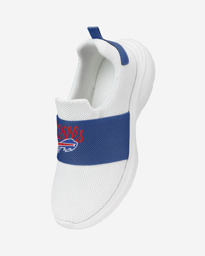Buffalo Bills Womens Script Wordmark White Slip On Sneakers FOCO - FOCO.com