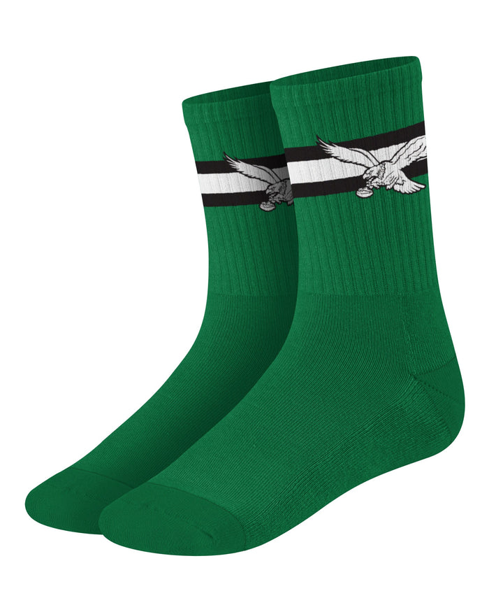 Philadelphia Eagles Kelly Green Retro Team Color Socks FOCO - FOCO.com