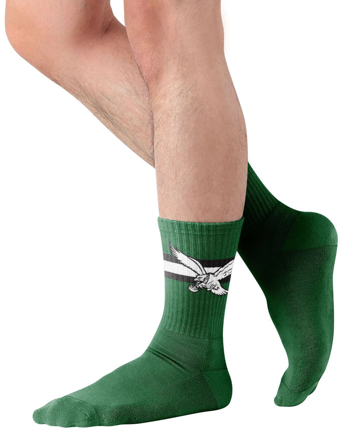 Philadelphia Eagles Kelly Green Retro Team Color Socks FOCO - FOCO.com