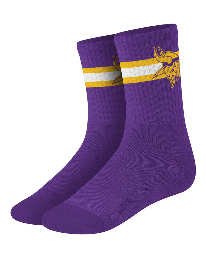 Minnesota Vikings Team Color Socks FOCO - FOCO.com