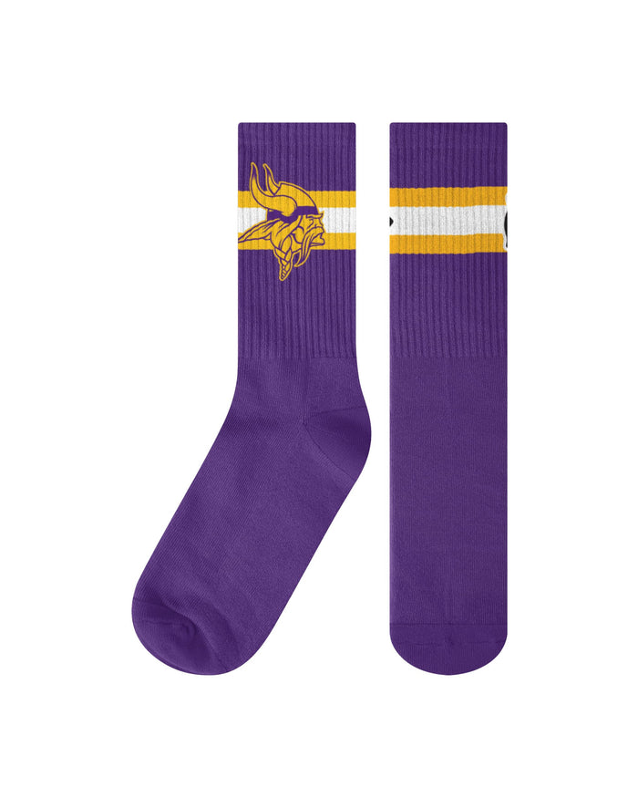 Minnesota Vikings Team Color Socks FOCO - FOCO.com