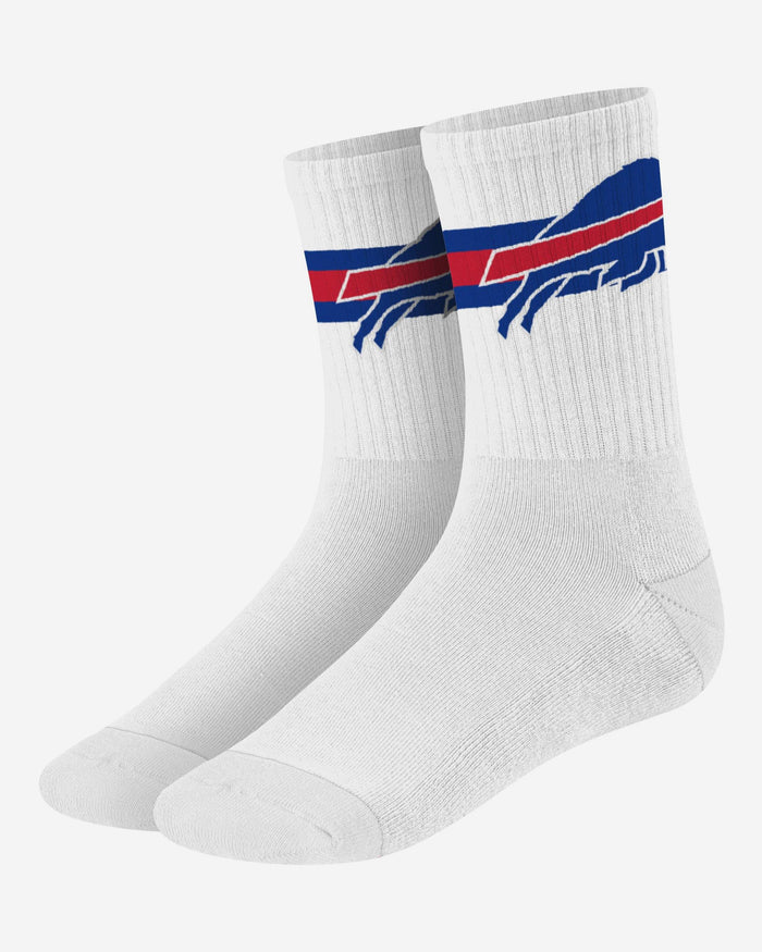 Buffalo Bills Primary Logo White Socks