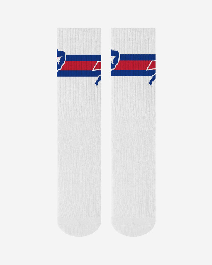 Buffalo Bills Primary Logo White Socks