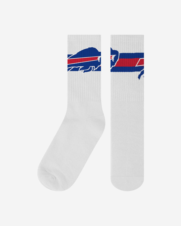 Buffalo Bills Primary Logo White Socks