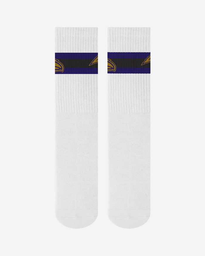 Baltimore Ravens Primary Logo White Socks