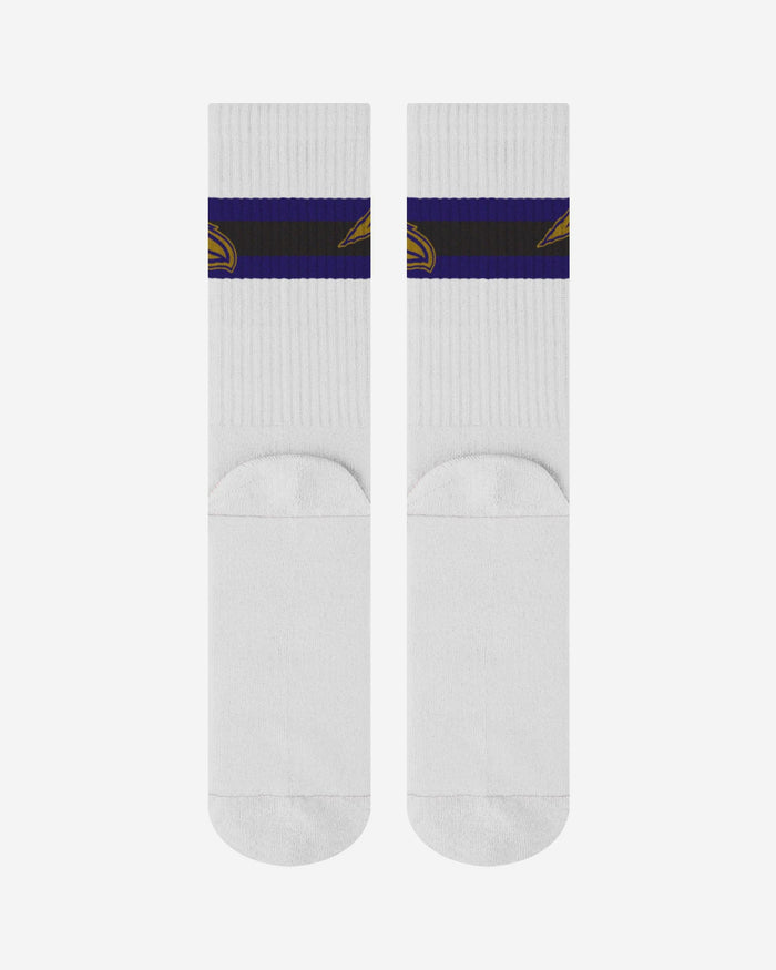 Baltimore Ravens Primary Logo White Socks