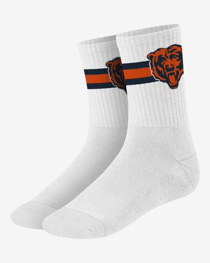Chicago Bears Primary Logo White Socks