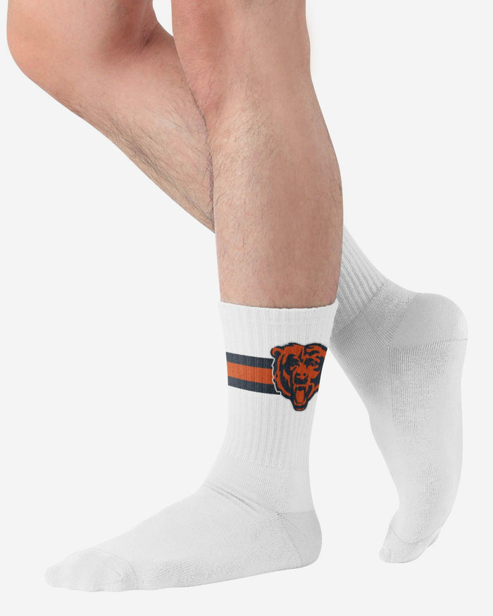 Chicago Bears Primary Logo White Socks