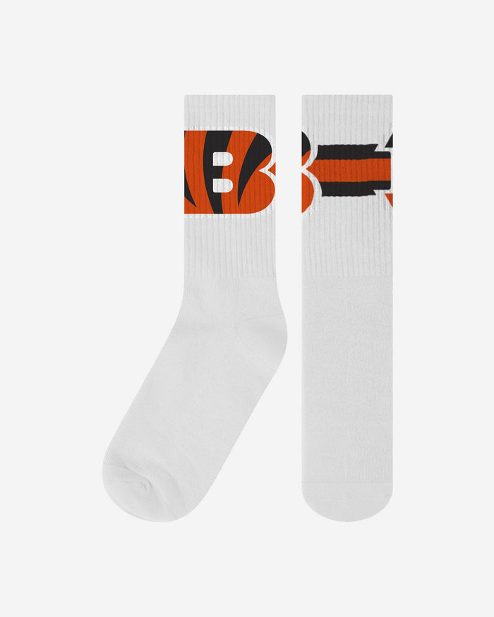 Cincinnati Bengals Primary Logo White Socks