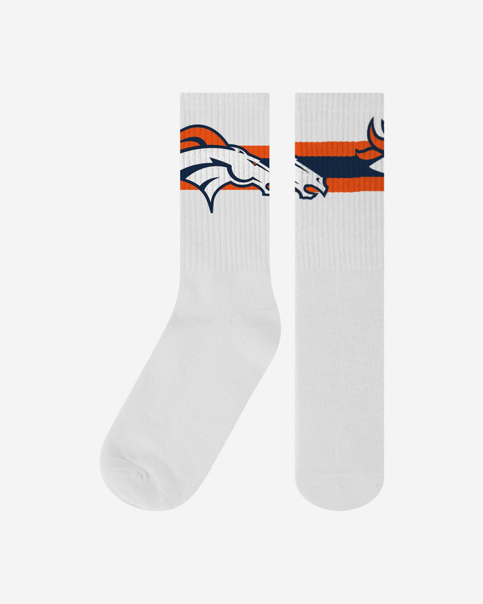 Denver Broncos Primary Logo White Socks