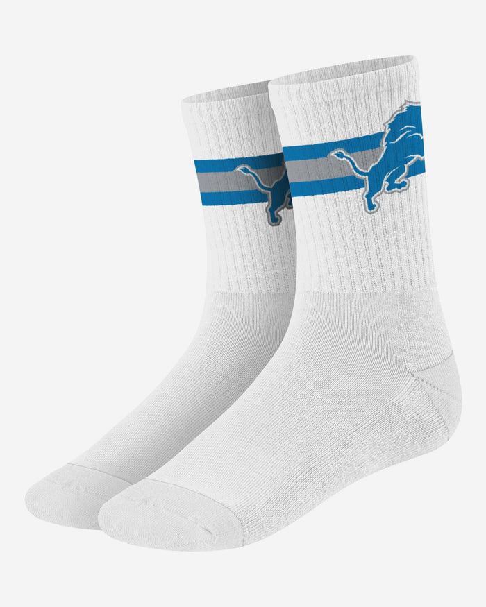 Detroit Lions Primary Logo White Socks FOCO - FOCO.com
