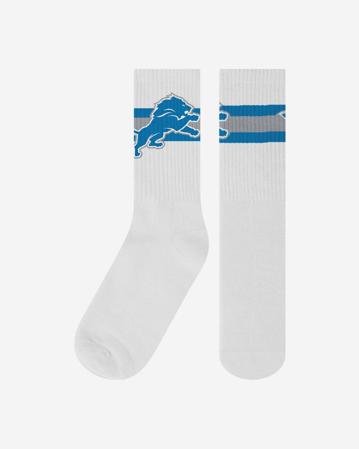 Detroit Lions Primary Logo White Socks FOCO - FOCO.com