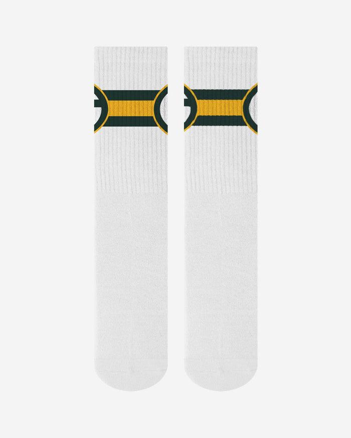 Green Bay Packers Primary Logo White Socks
