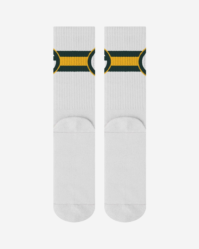 Green Bay Packers Primary Logo White Socks