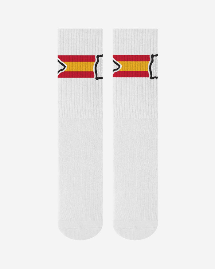 Kansas City Chiefs Primary Logo White Socks FOCO - FOCO.com