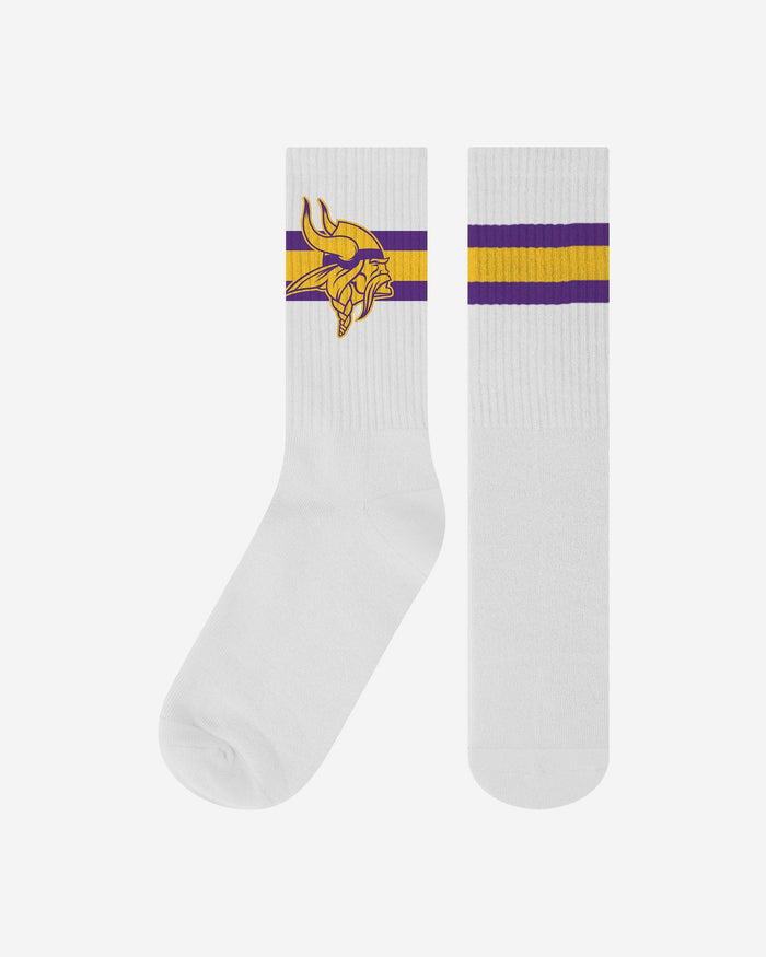 Minnesota Vikings Primary Logo White Socks