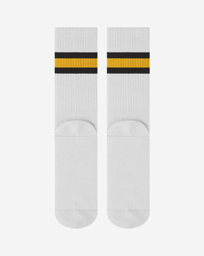 Pittsburgh Steelers Primary Logo White Socks FOCO - FOCO.com