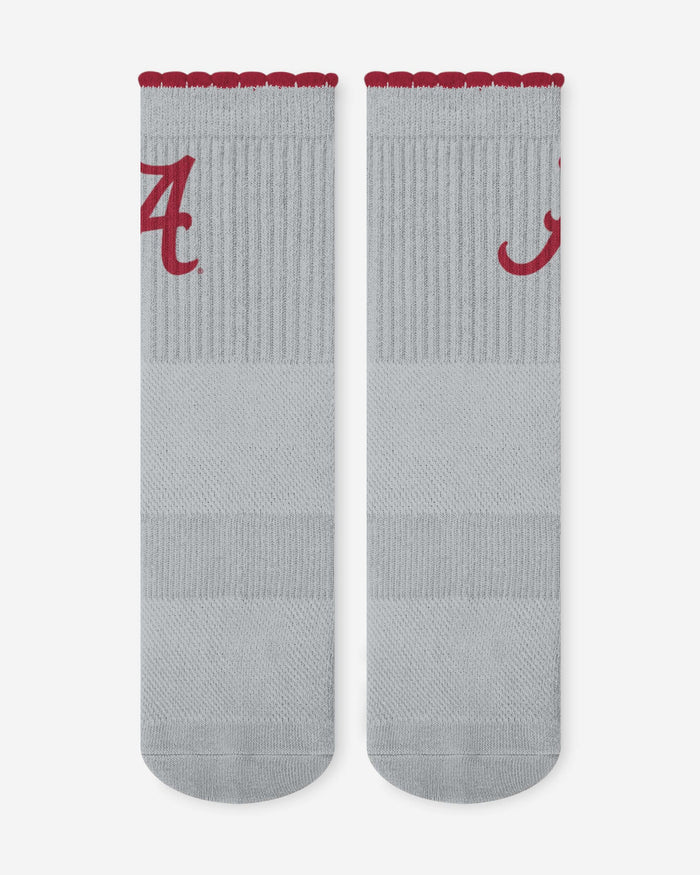 Alabama Crimson Tide 3-Pack Ruffle Quarter Socks