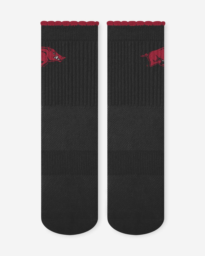Arkansas Razorbacks 3-Pack Ruffle Quarter Socks