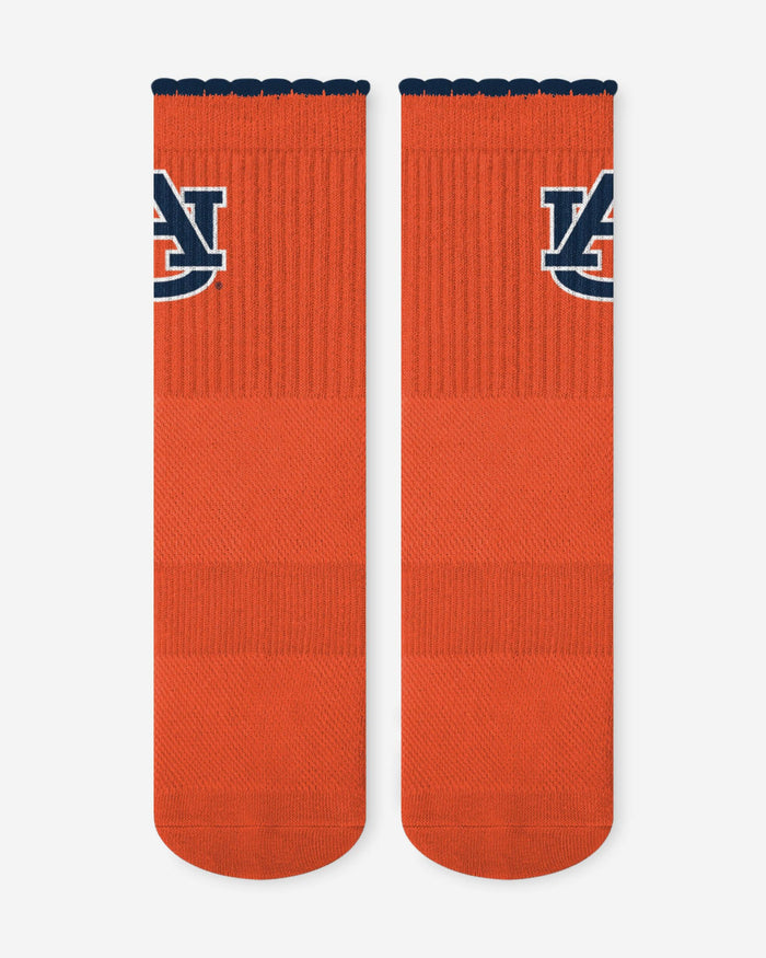 Auburn Tigers 3-Pack Ruffle Quarter Socks